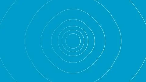 A vibrant blue background featuring concentric circles radiating Stock Illustration