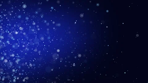 Vibrant blue background featuring glowing, floating particles and bokeh lights Vidéo 295837940