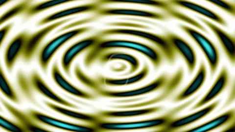 Vibrant blue circular wave ripple abstract motion background video Stock Footage 342207826