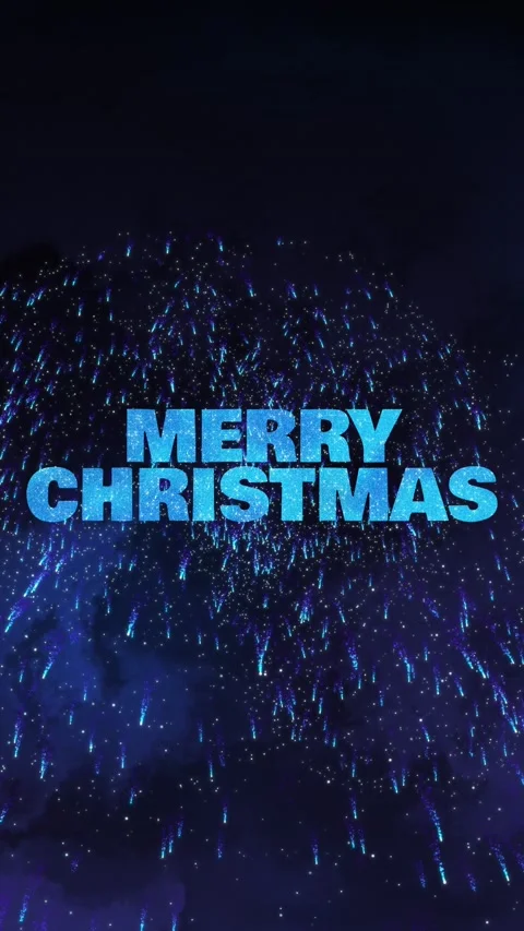 Vibrant blue fireworks exploding against dark night sky, glowing starry  Stock Footage 296686763