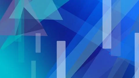 Vibrant blue geometric bars over layered angles create a sleek, energizing .. Stock Illustration
