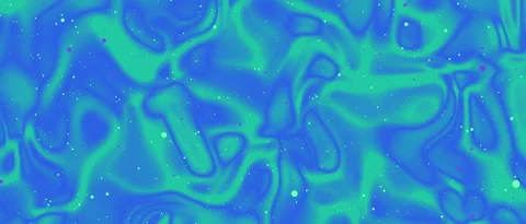 Vibrant Blue Green Wavy Liquid Surface with Tiny Particles Abstract Background Video stock 337937847