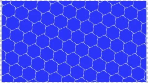 Vibrant Blue Hexagonal Seamless Background Pattern Stockillustratie