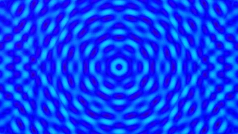 Vibrant blue hypnotic abstract background pattern loop seamless motion Stock Footage 339778861