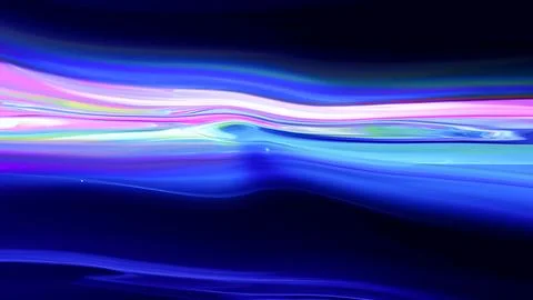 Vibrant blue liquid abstract with white and pink swirling patterns 库存插图