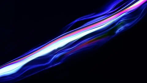 Vibrant blue liquid abstract with white and pink swirling patterns 库存插图
