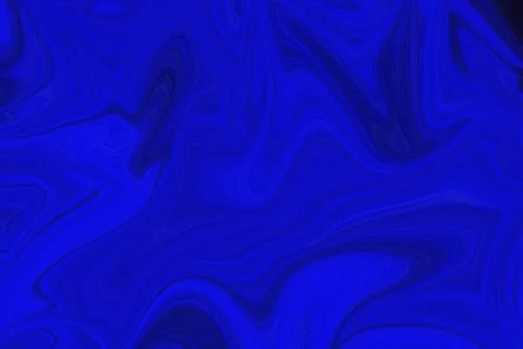 Vibrant blue liquid marble texture with flowing abstract waves and smooth Stock Illustration