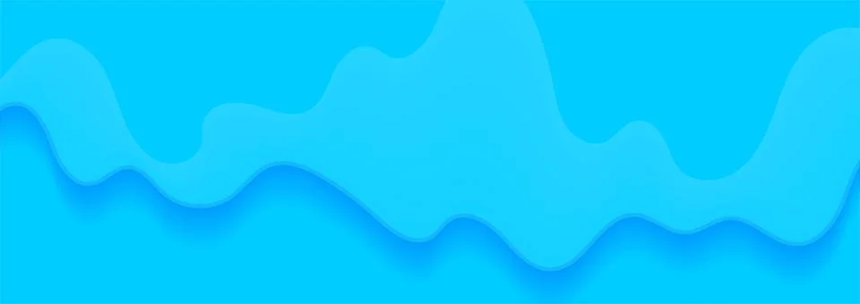 Vibrant blue liquid smooth wave abstract background Stockillustratie
