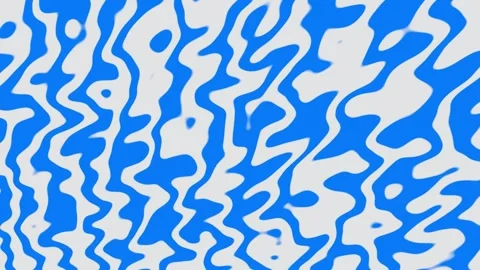 Vibrant Blue Liquid Wave Pattern Background - Seamless Loop Stock Footage 332392432