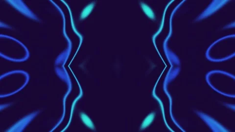 Vibrant Blue Neon Light Patterns Dance. 스톡 동영상 330955983