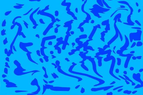 Vibrant Blue Organic Abstract Pattern Stock Illustration