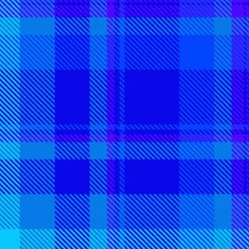 Vibrant blue plaid pattern, a dynamic interplay of lines and shades.  Perfect イラスト素材