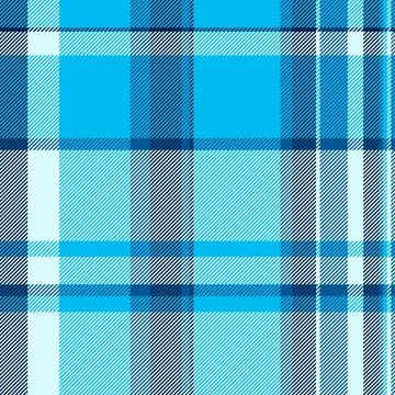 Vibrant blue plaid pattern, perfect for textile design, website backgrounds,  Illustrazione stock