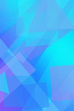 A vibrant blue polygon collage with teal and purple tones forms a geometric.. Stock Illustration