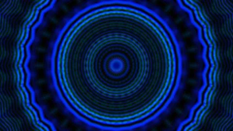 Vibrant blue rings pulse with hypnotic rhythm Stock Illustration