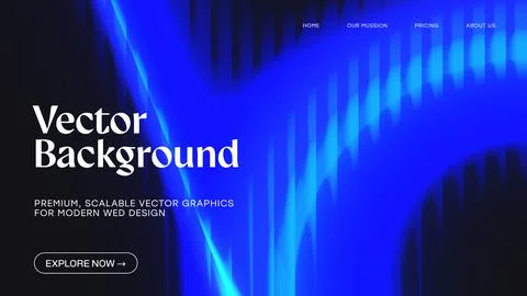 Vibrant Blue Ripple Background with Dynamic Light Effect for Modern Digital.. Stock Illustration