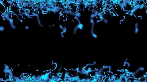 Vibrant Blue Strings Frame 스톡 일러스트