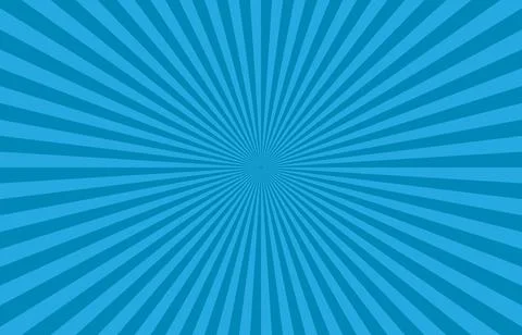 Vibrant Blue Sunburst Pattern Background Иллюстрация