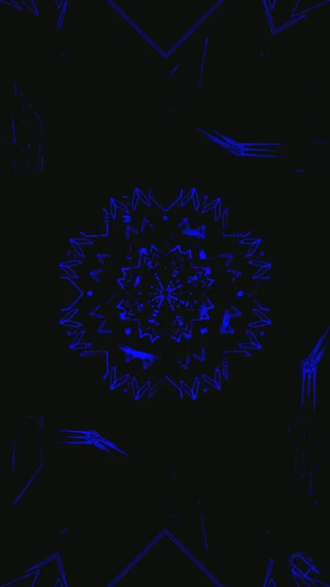 Vibrant blue tunnel vj loop screensaver for mesmerizing visual experience Видео 321566459