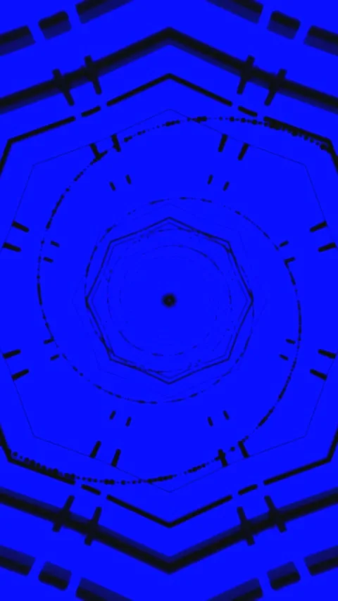 Vibrant blue tunnel vj loop screensaver creates mesmerizing atmosphere for .. Stock Footage 321569388