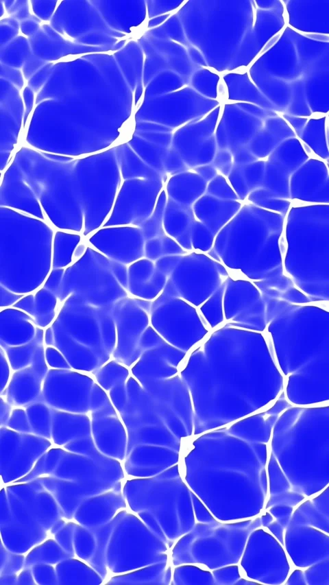 Vibrant blue water caustics, vertical format loop Stock Footage 330981806