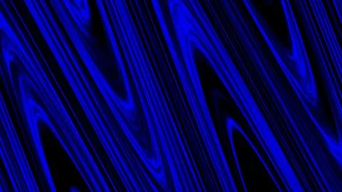 Vibrant blue waves ripple across a black background Stock Illustration