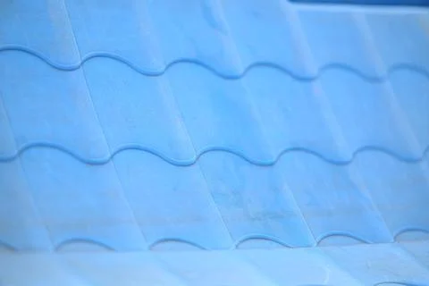 Vibrant blue wavy texture pattern, abstract background Stockfoto's