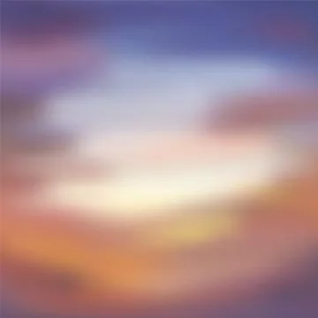 Vibrant blurred sea, sky clouds vector background Illustrazione stock