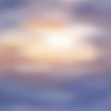 Vibrant blurred sea, sky clouds vector background Stock Illustration