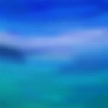 Vibrant blurred sea, sky clouds vector background イラスト素材