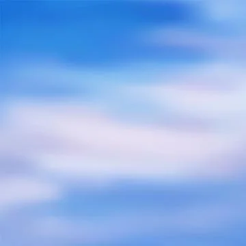 Vibrant blurred sea, sky clouds vector background Illustrazione stock
