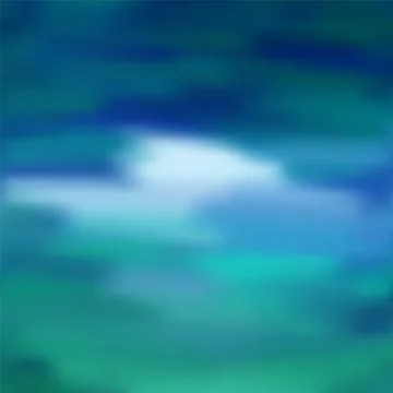 Vibrant blurred sea, sky clouds vector background Stock Illustration