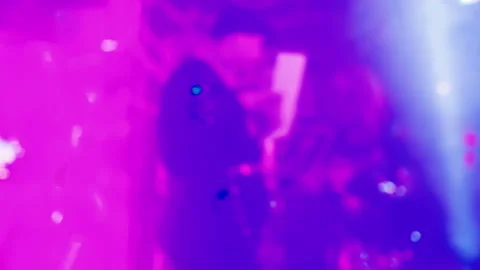 A vibrant, blurry background filled with an array of colorful lights, creating a Stock Footage 291276754