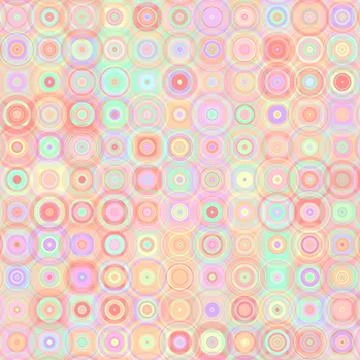 Vibrant Boho Hippie Circle Pattern Background Stock Illustration