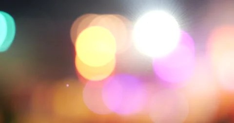 Vibrant Bokeh abstract blurred background music festival stage show performance  Stock Footage 255541812
