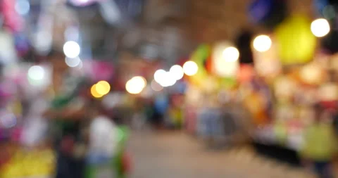 Vibrant Bokeh abstract blurred background music festival stage show performance Vidéo 263788770