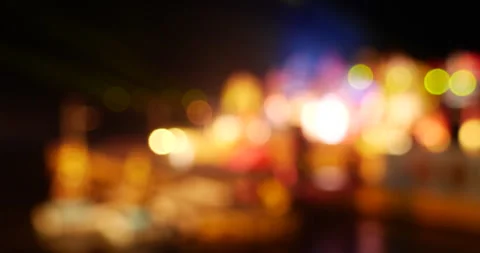 Vibrant Bokeh abstract blurred background music festival stage Stock Footage 264547549
