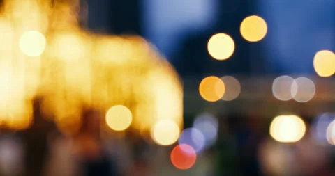 Vibrant Bokeh abstract blurred background music festival stage show performance Stock Footage 287960847