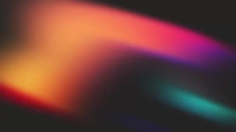 Vibrant Bokeh Lights Abstract Background - Orange, Pink, Blue Gradient Blur Stock Footage 333467022