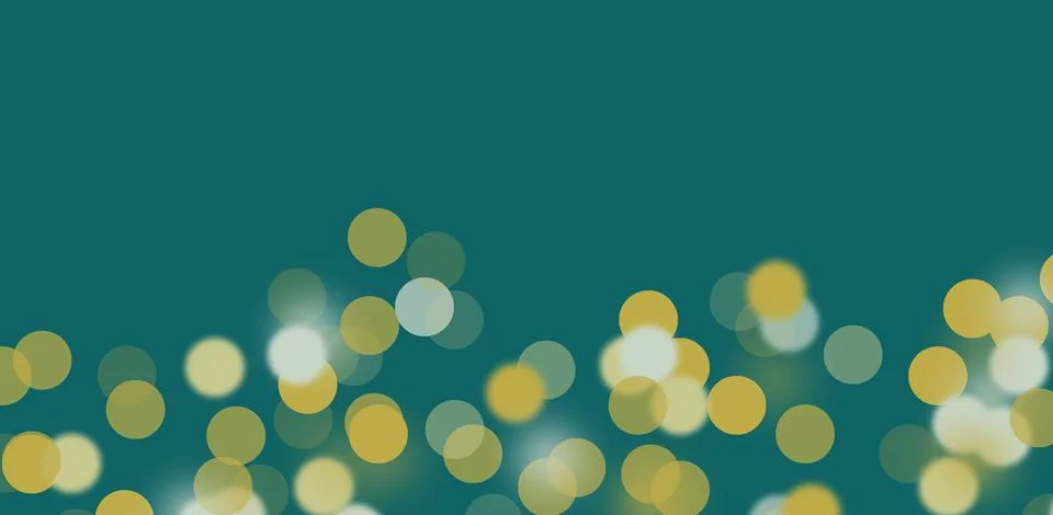 Vibrant bokeh lights, border pattern, creating a festive, luxurious atmospher Stock Illustration