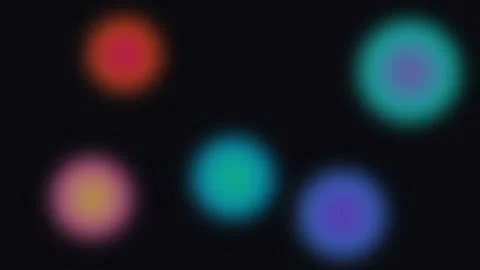 Vibrant bokeh lights dancing in a dark void Vidéo 335255914
