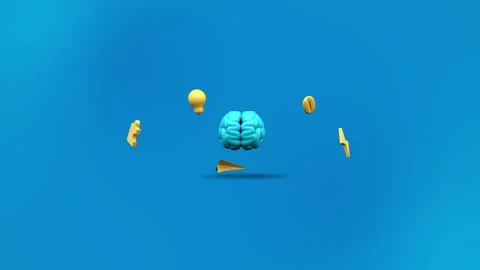 Vibrant Brainstorming Animation In A Seamless Loop Stock Footage 310096525