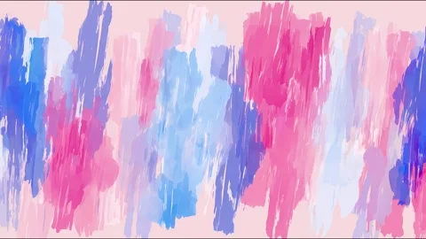 Vibrant brushstroke symphony: dynamic stopmotion in abstract harmony Stock Footage 315450386