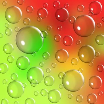 Vibrant bubble background Stock Illustration