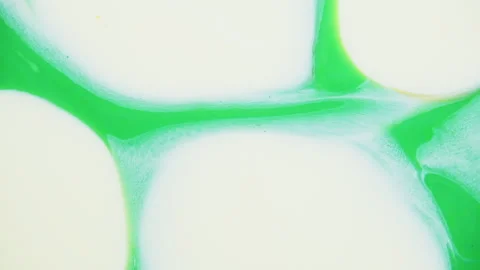 Vibrant cell fluid art with high contrast color blocking and liquid motion Stock-Footage 331704589