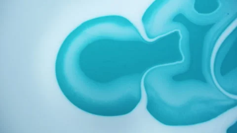 Vibrant cell fluid art with high contrast color blocking and liquid motion Stock Footage 331711027
