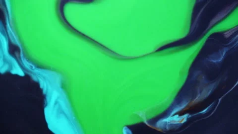 Vibrant cell fluid art with high contrast color blocking and liquid motion 스톡 동영상 331712278