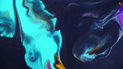 Vibrant cell fluid art with high contrast color blocking and liquid motion 스톡 동영상 331713558