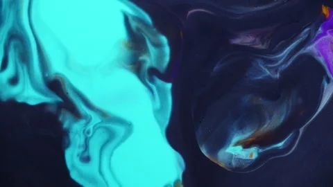 Vibrant cell fluid art with high contrast color blocking and liquid motion Stock-Footage 331729284