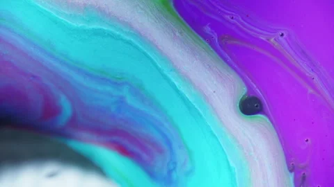 Vibrant cell fluid art with high contrast color blocking and liquid motion Stock Footage 331735235